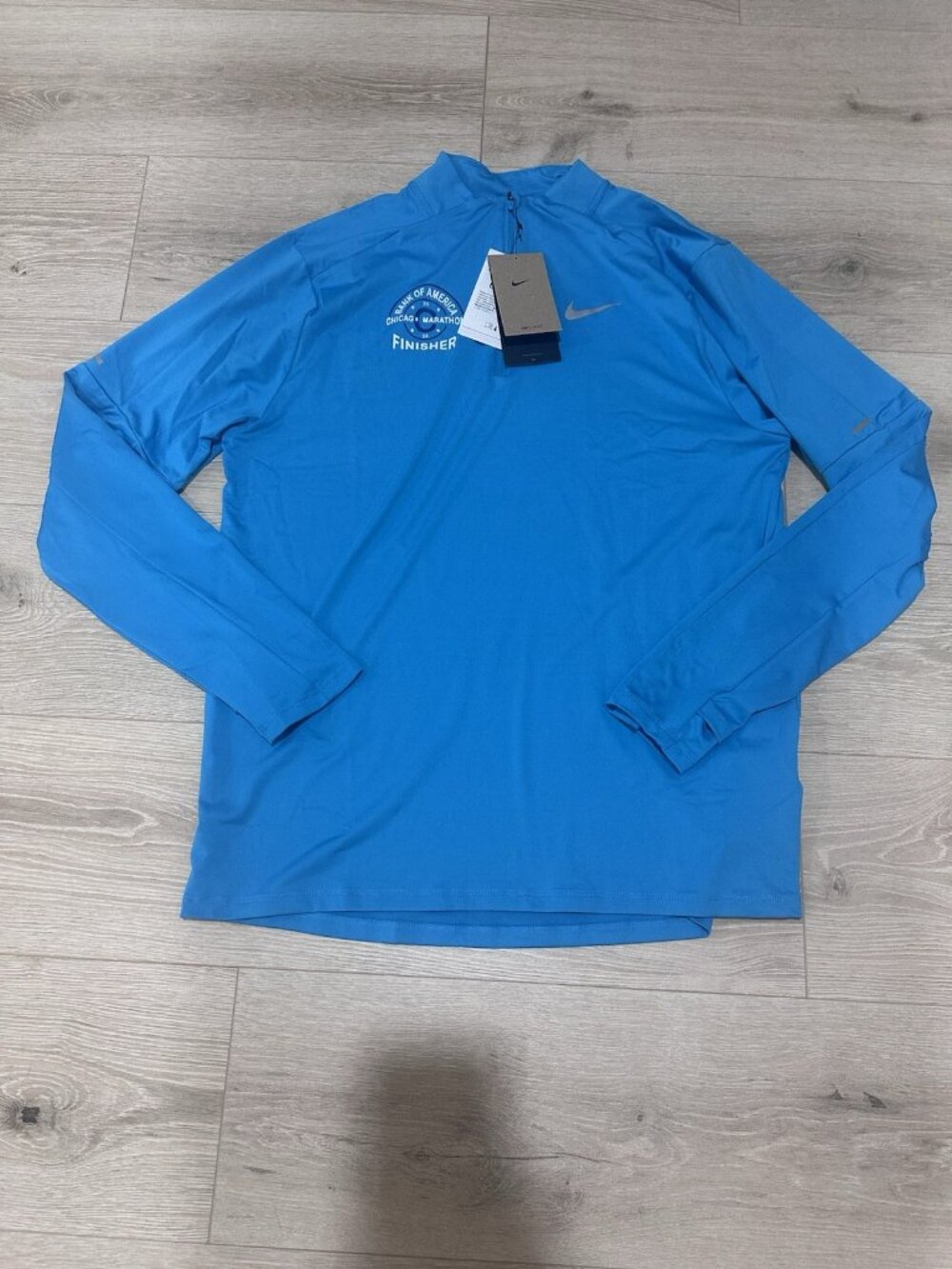 Nike Chicago Marathon 2025 1/4 Zip Top Men's M Blue